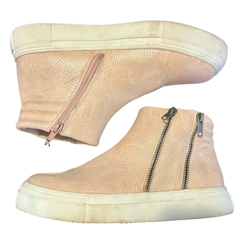 Women's Pink High-Top Sneakers